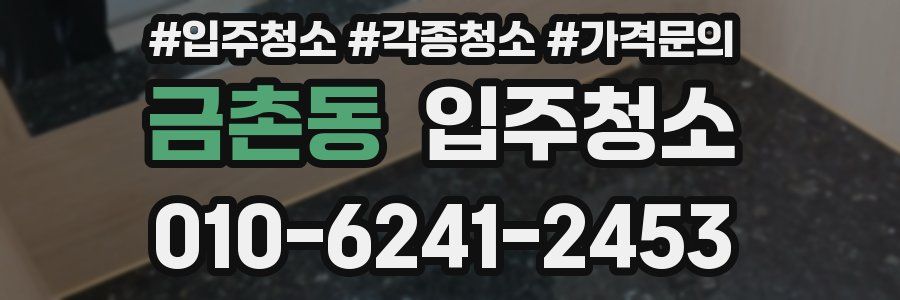 금촌동 이사청소