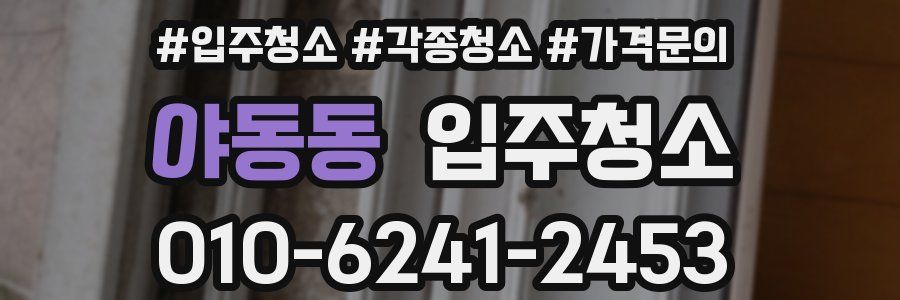 야동동 이사청소