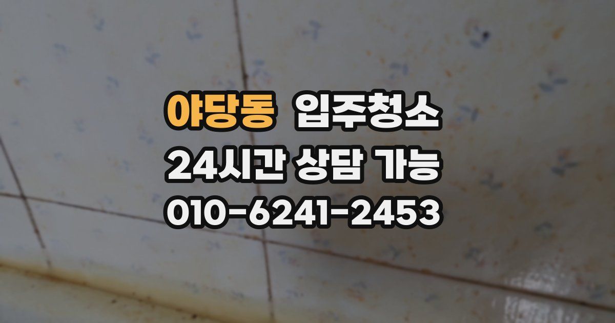 야당동 입주청소