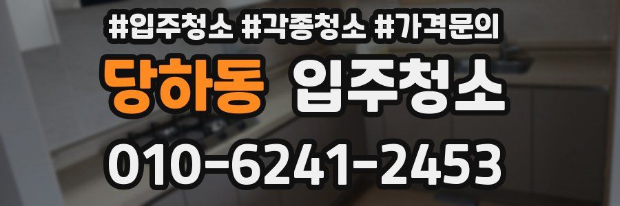 당하동 이사청소