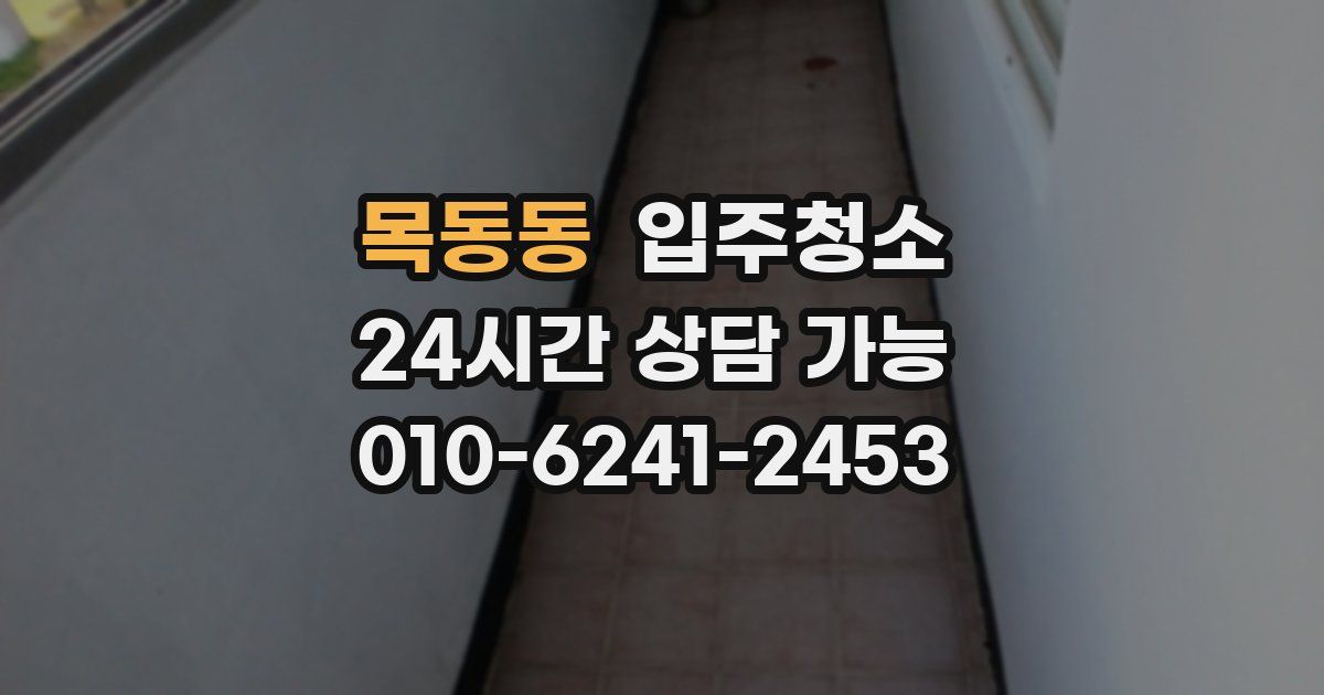 목동동 입주청소