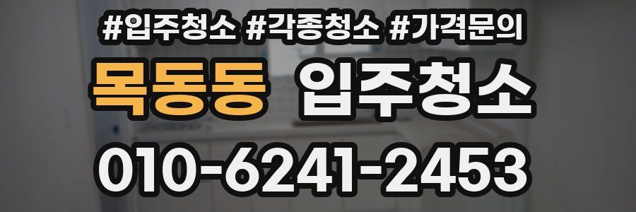 목동동 이사청소