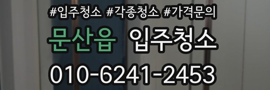 문산읍 이사청소