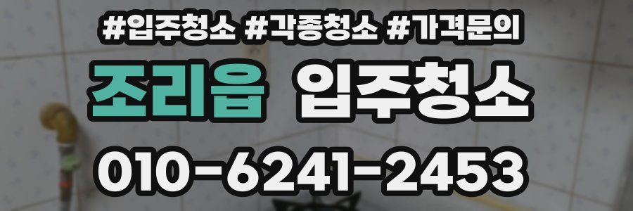 조리읍 이사청소