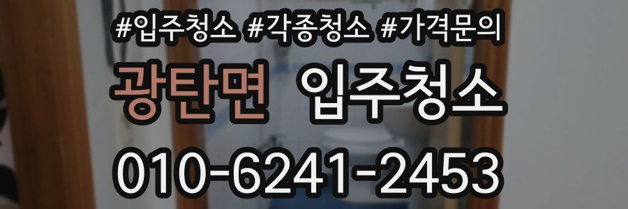 광탄면 이사청소