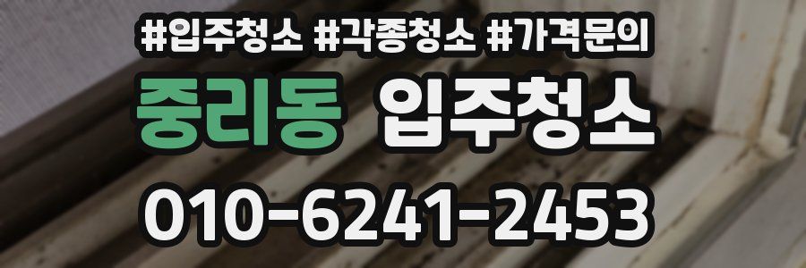 중리동 이사청소