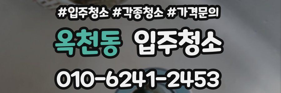 옥천동 이사청소