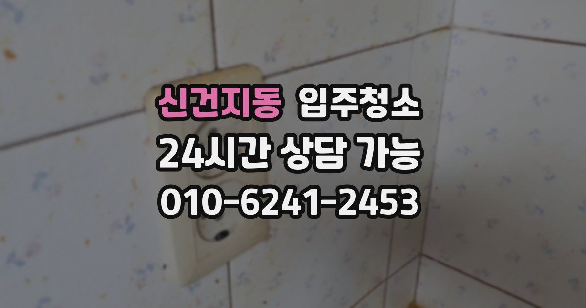 신건지동 입주청소