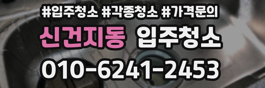 신건지동 이사청소