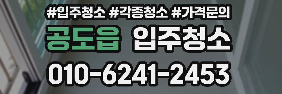 공도읍 이사청소