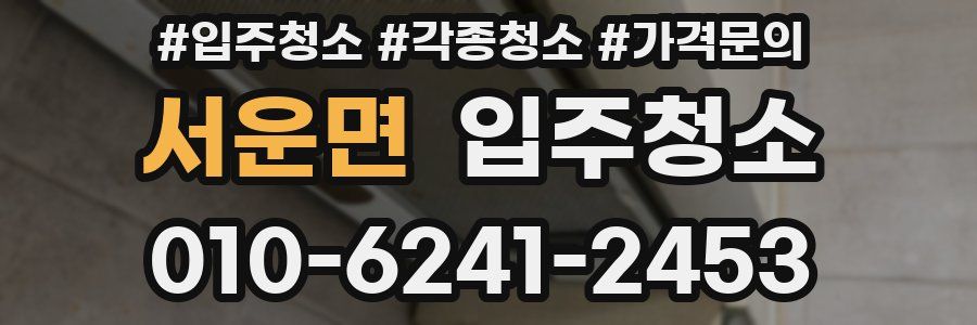 서운면 이사청소