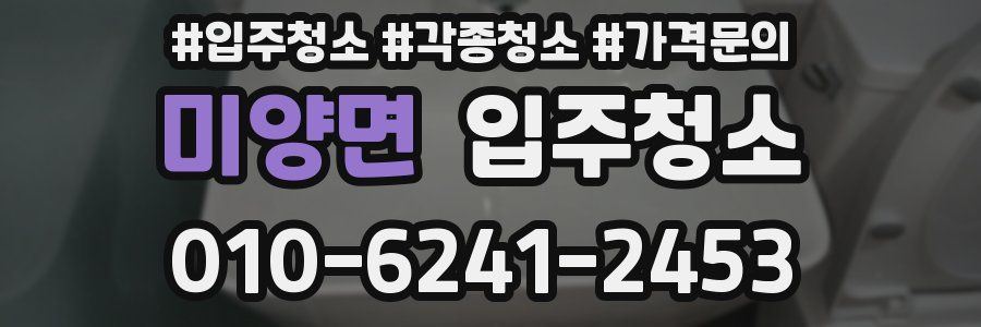 미양면 이사청소