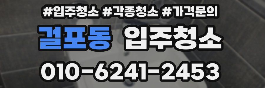 걸포동 이사청소