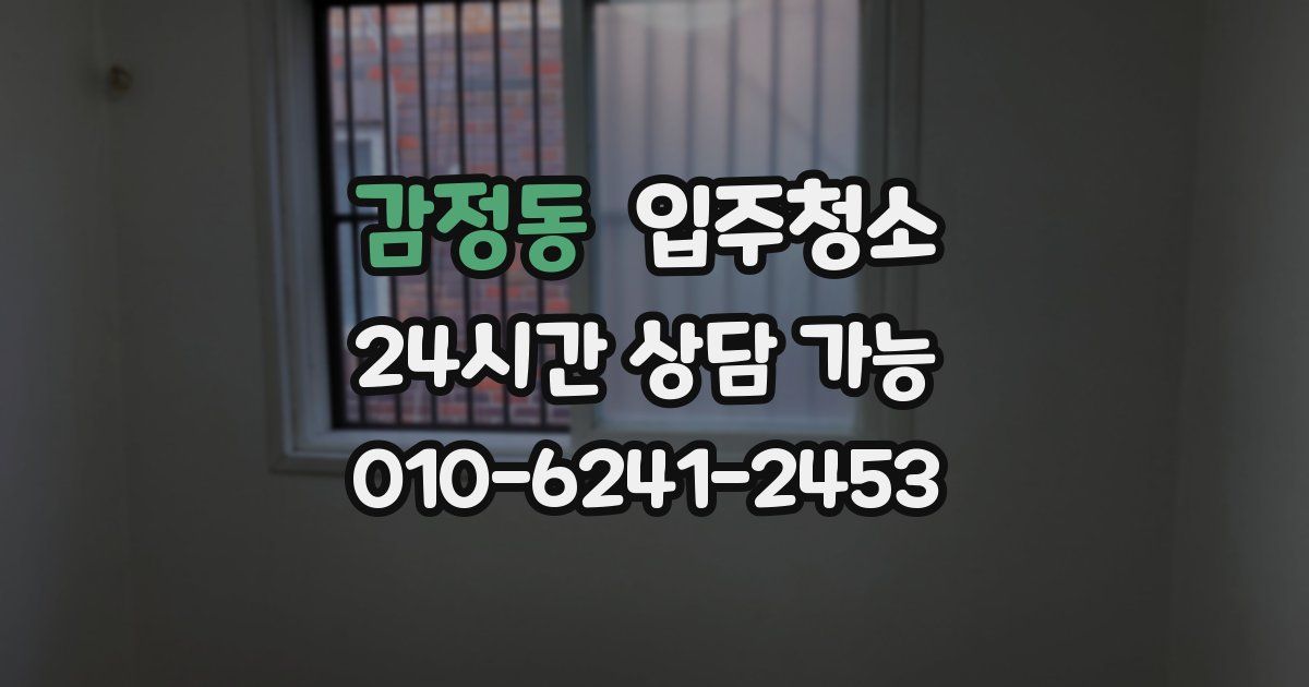 감정동 입주청소