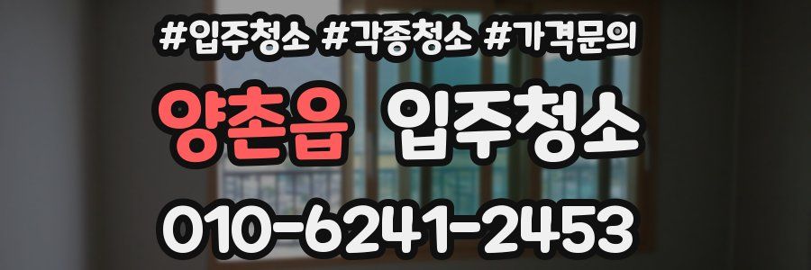 양촌읍 이사청소