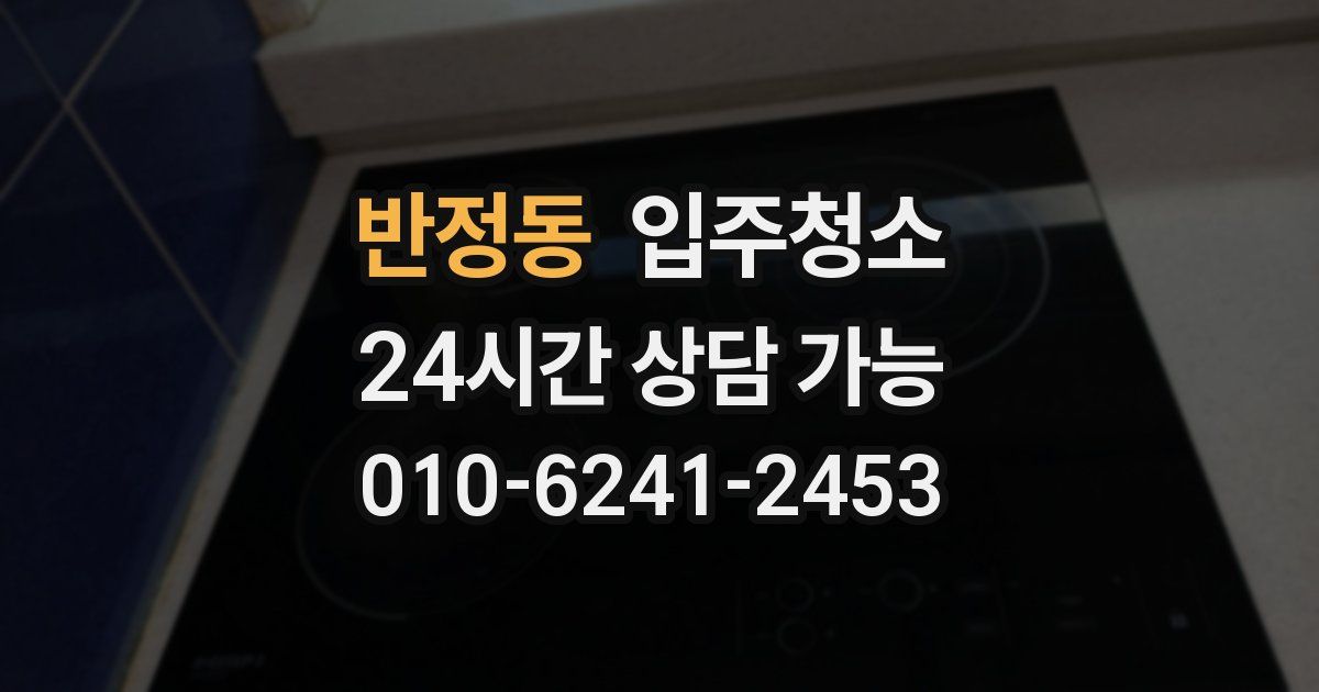 반정동 입주청소
