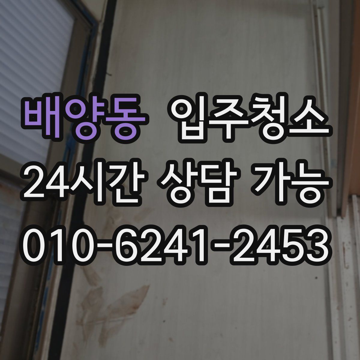 배양동 원룸청소