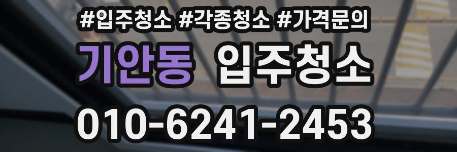 기안동 이사청소