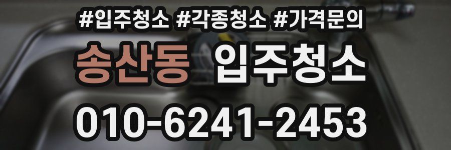 송산동 이사청소