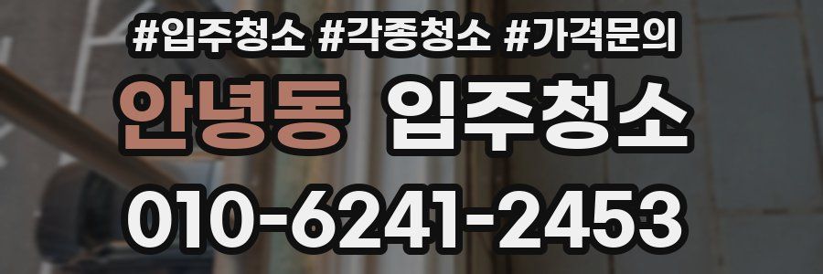 안녕동 이사청소