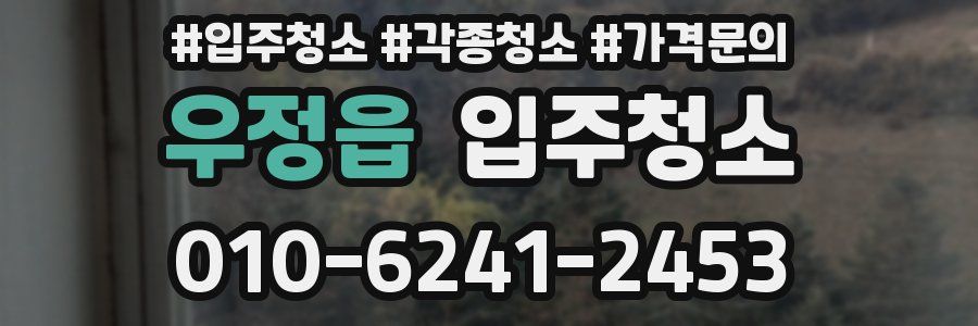 우정읍 이사청소