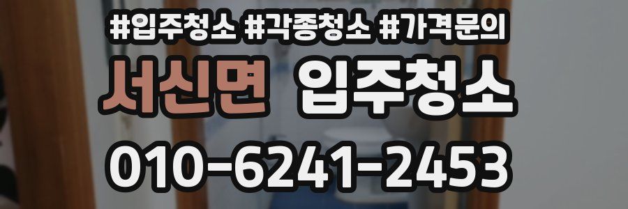서신면 이사청소