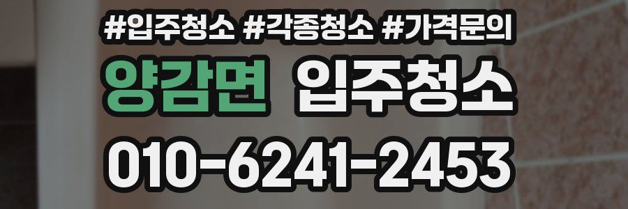 양감면 이사청소