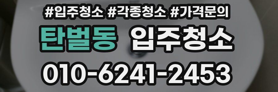 탄벌동 이사청소