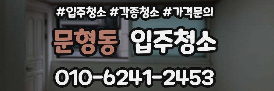 문형동 이사청소