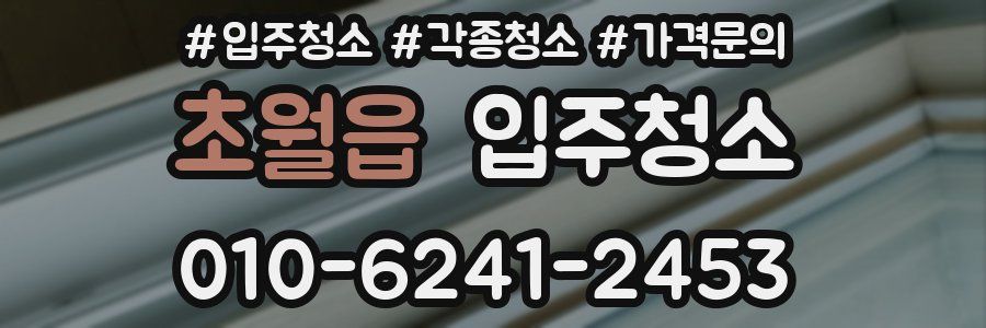 초월읍 이사청소