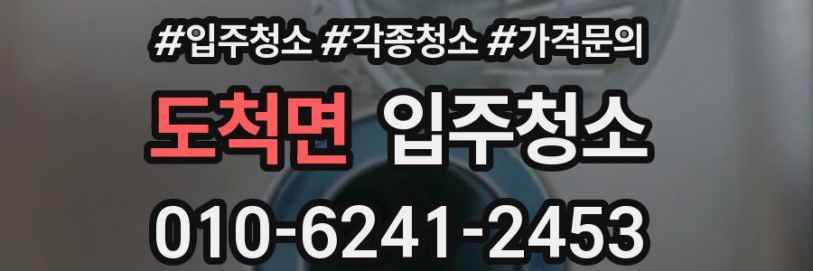 도척면 이사청소