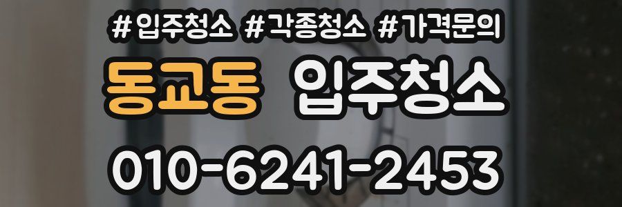 동교동 이사청소