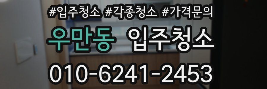 우만동 이사청소