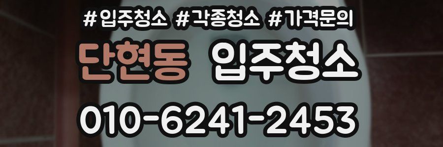 단현동 이사청소