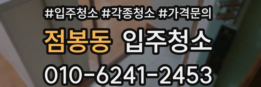 점봉동 이사청소