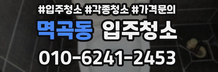 멱곡동 이사청소