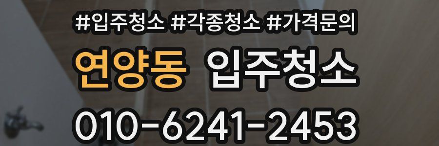 연양동 이사청소