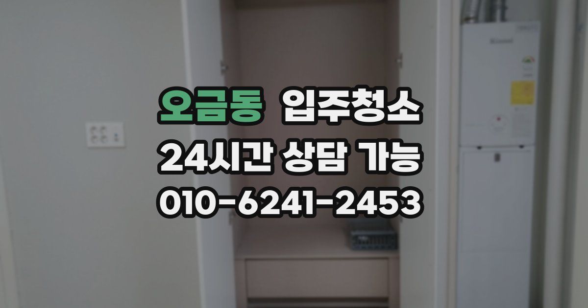 오금동 입주청소