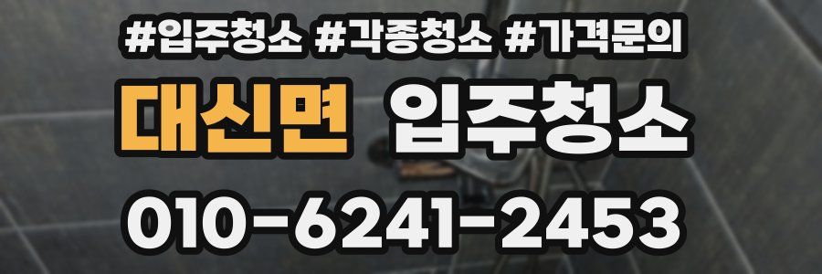 대신면 이사청소