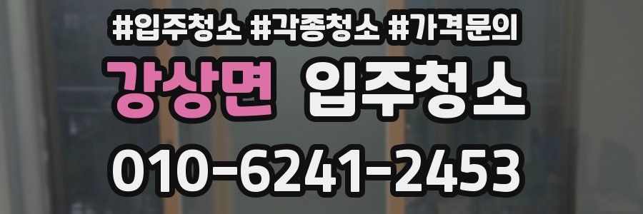 강상면 이사청소