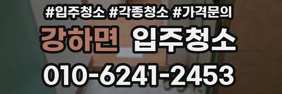 강하면 이사청소