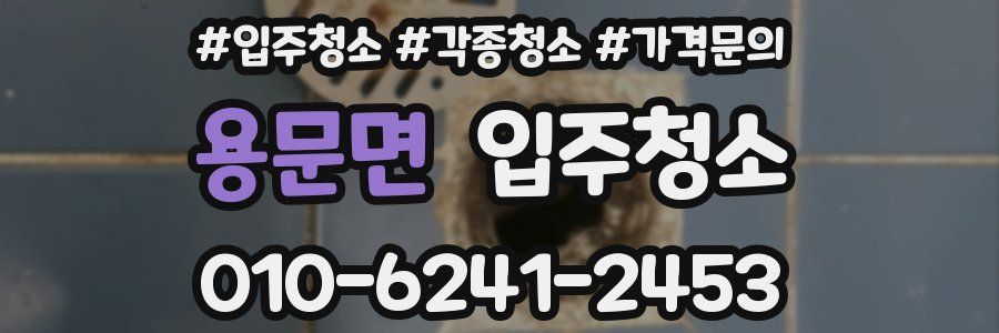 용문면 이사청소