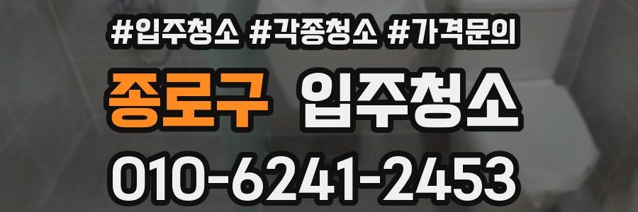 종로구 이사청소