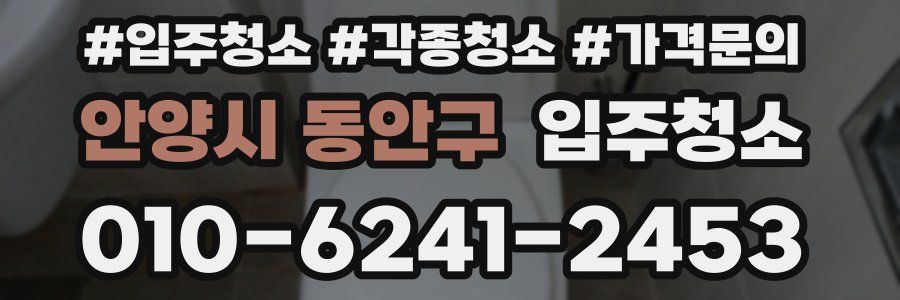 안양시 동안구 이사청소