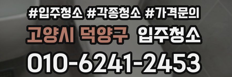 고양시 덕양구 이사청소