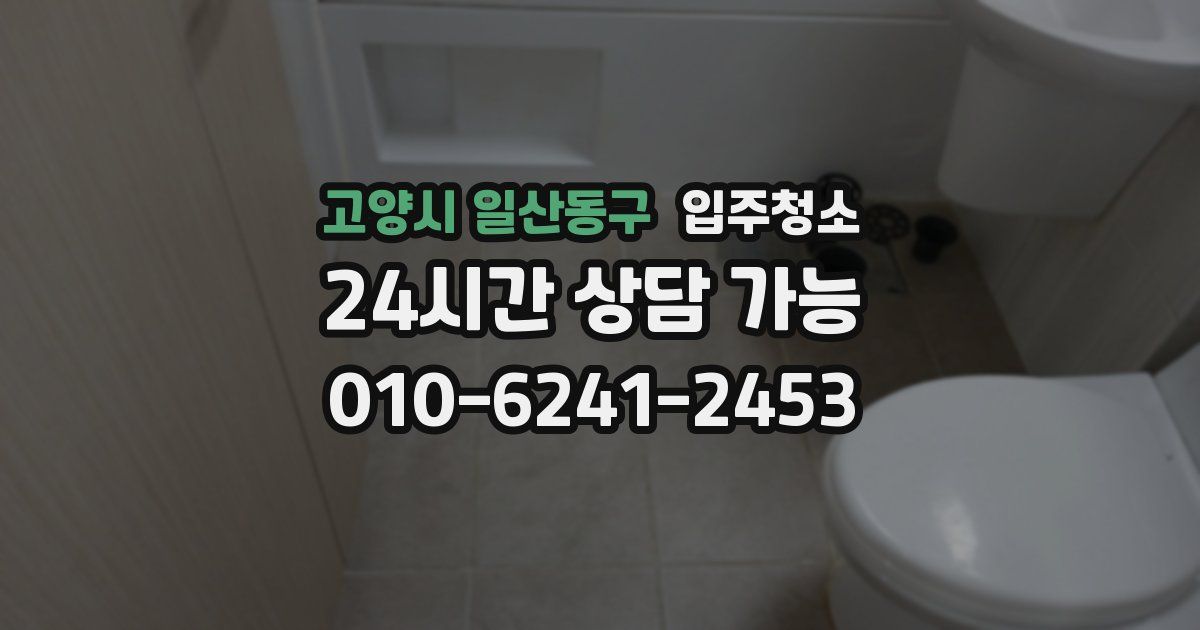 고양시 일산동구 입주청소