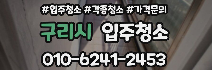 구리시 이사청소