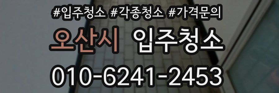 오산시 이사청소
