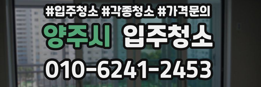 양주시 이사청소