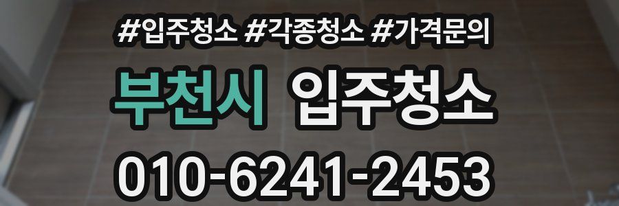 부천시 이사청소